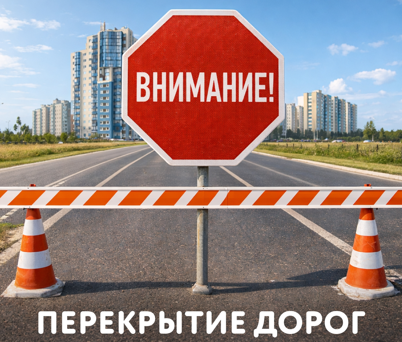 Информация по перекрытию автомобильных дорог